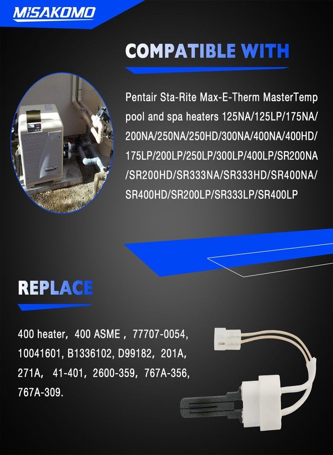 Misakomo طقم إشعال سخان المسبح مع حشية، متوافق مع سخانات Pentair MasterTemp 200/250/300/400 و Max-E-Therm، بديل للرقم 77707-0054 - Image 3