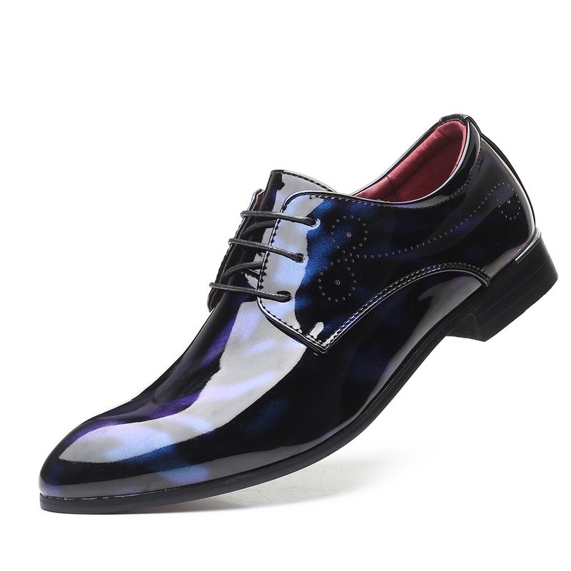New Four-Season Men'S Pointed-Toe British Men'S Formal Shoes, Creative Trendy Large-Size Business Men'S Shoes, Shoes - Image 1