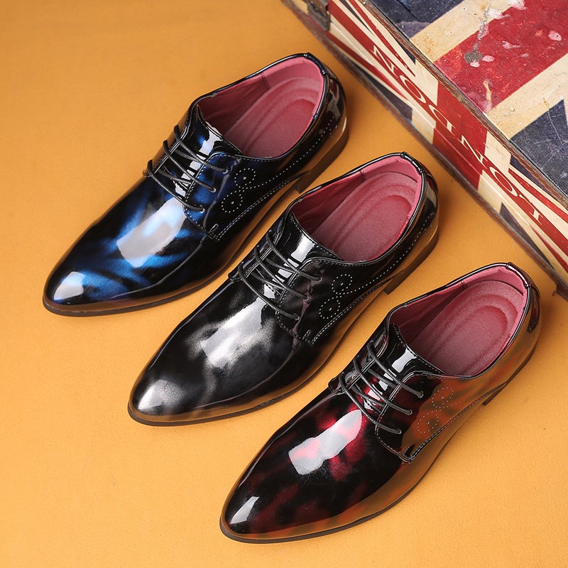 New Four-Season Men'S Pointed-Toe British Men'S Formal Shoes, Creative Trendy Large-Size Business Men'S Shoes, Shoes - Image 4