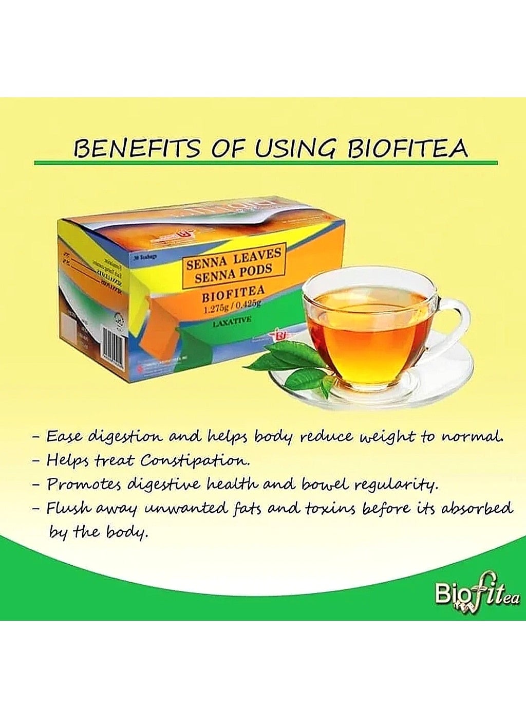 Biofitea Biofitea herbal Diet Slimming Tea Pack of 30 | Best Price KSA