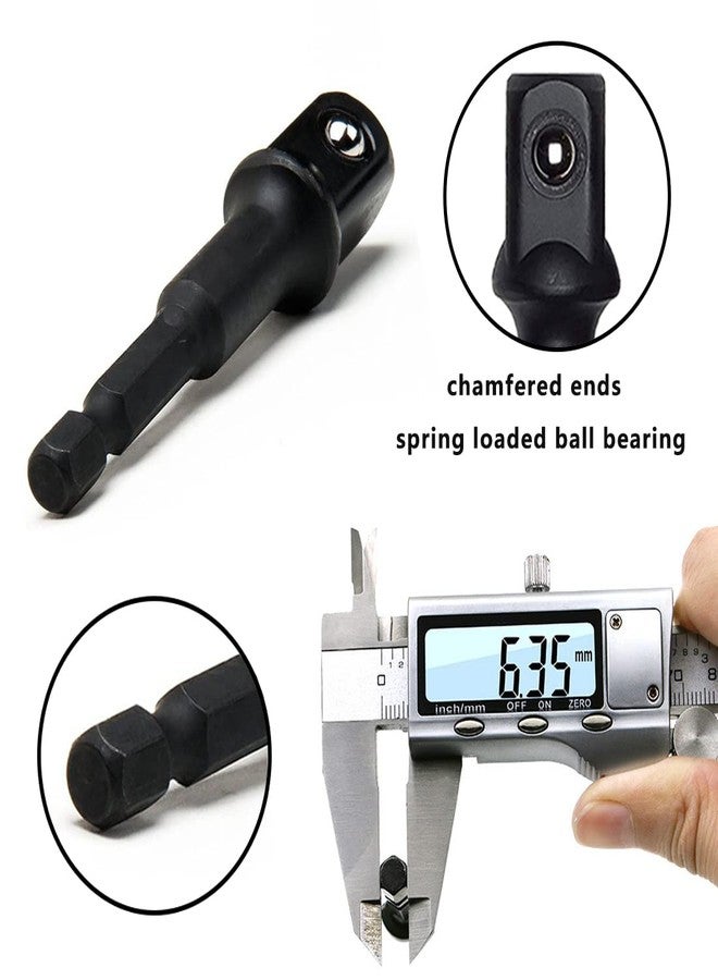 ايلان محول مقبس مفك الصدمات من إيلان، 9 قطع، مجموعة محول مقبس من الدرجة التأثيرية (1/4 بوصة 3/8 بوصة 1/2 بوصة) - Image 3