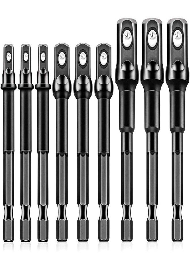 ايلان محول مقبس مفك الصدمات من إيلان، 9 قطع، مجموعة محول مقبس من الدرجة التأثيرية (1/4 بوصة 3/8 بوصة 1/2 بوصة) - Image 1