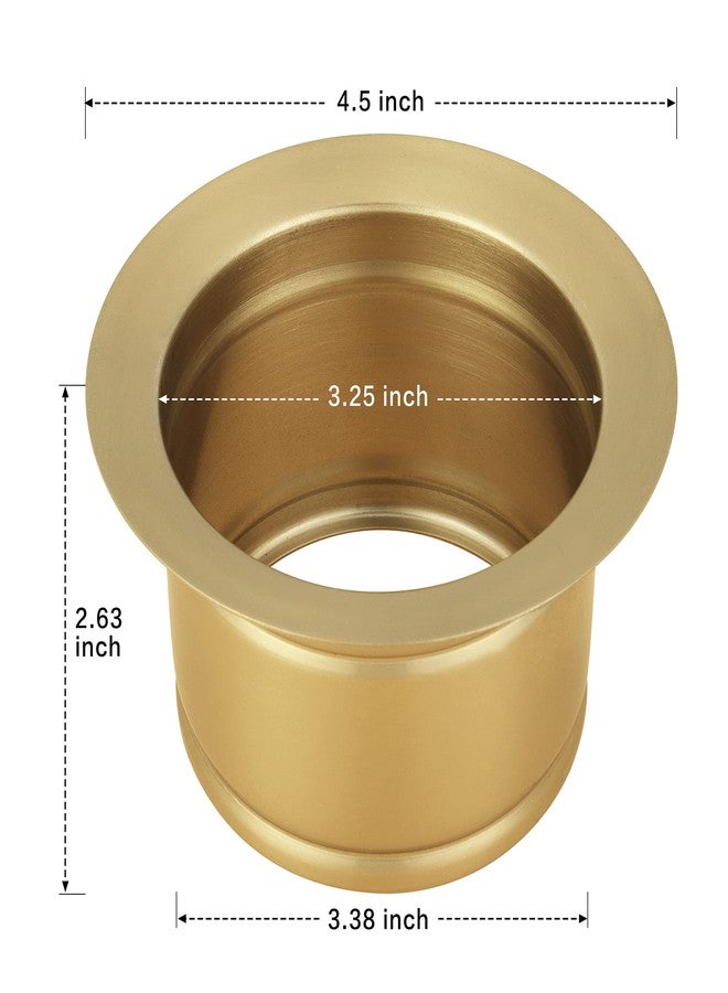 Lonsince Extended Garbage Disposal Flange for Kitchen Sink,Deep Sink Flange Fit for US Standard Sink Drain Hole,Gold Color - Image 4