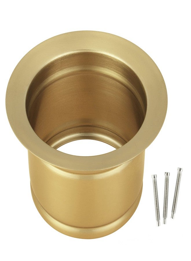Lonsince Extended Garbage Disposal Flange for Kitchen Sink,Deep Sink Flange Fit for US Standard Sink Drain Hole,Gold Color - Image 1