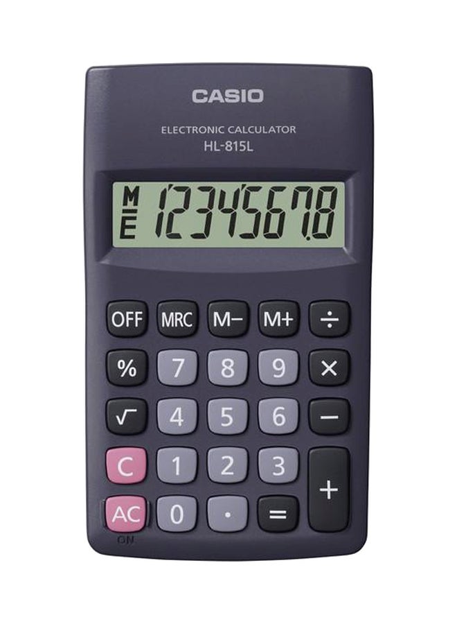 Electronic Calculator Grey/Black/Pink