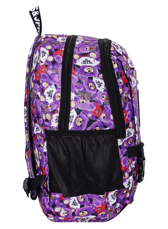 AREO Casual Bag/School Bag 285 Purple For Girls School Collage Tutions Office - Image 3