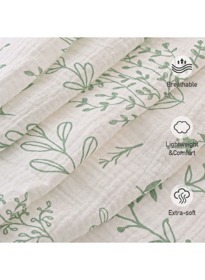 5 Pack Muslin Swaddle Blankets for Baby Girls Boys, Receiving Blanket Large 23.5 x 23.5 inches, Soft Breathable Muslin Baby Blanket for Unisex Newborn - Image 2