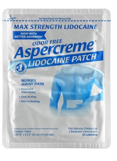 Aspercreme Aspercreme Odor Free Max Strength Pain Relief Patch for Back Pain 5 count  - Image 2