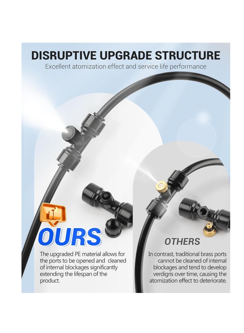 عام 60 قدمًا من أجهزة الفناء الخارجيين لـ Coolingoutdoor Water Patio Batio Hose Greenhouse Mister Outsid - Image 2