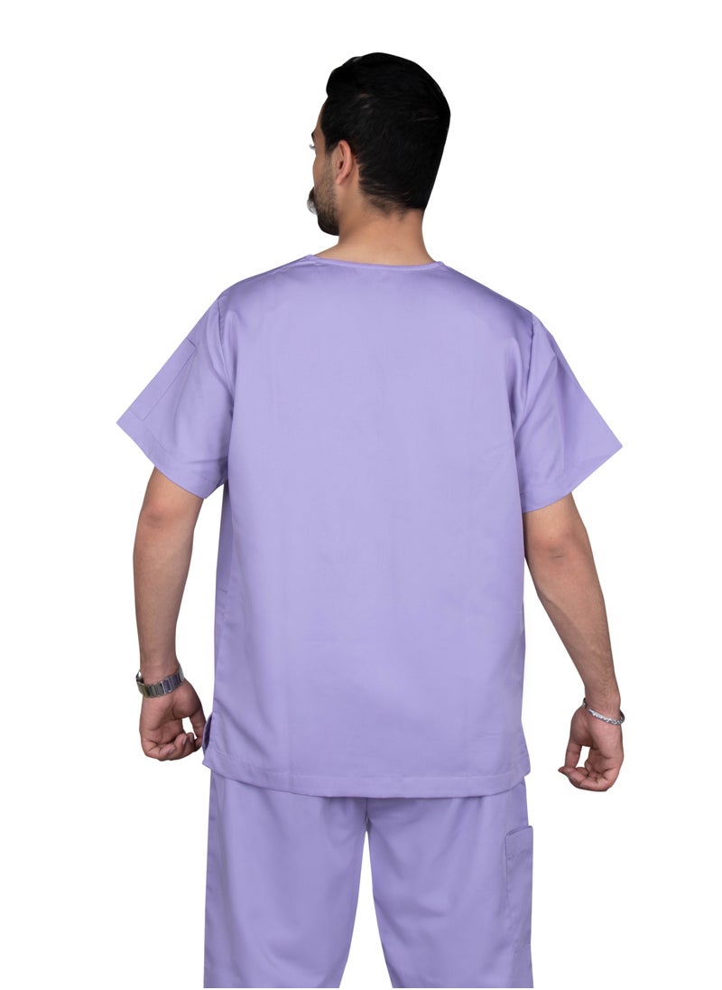 Generic Medical scrub for unisex, light purple  - Image 5