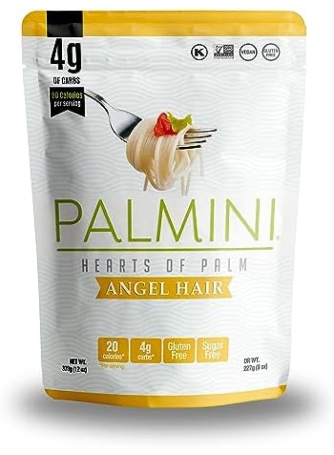 Palmini Low Carb, Keto-friendly, Gluten-free Angel Hair Pasta Pouch 338g