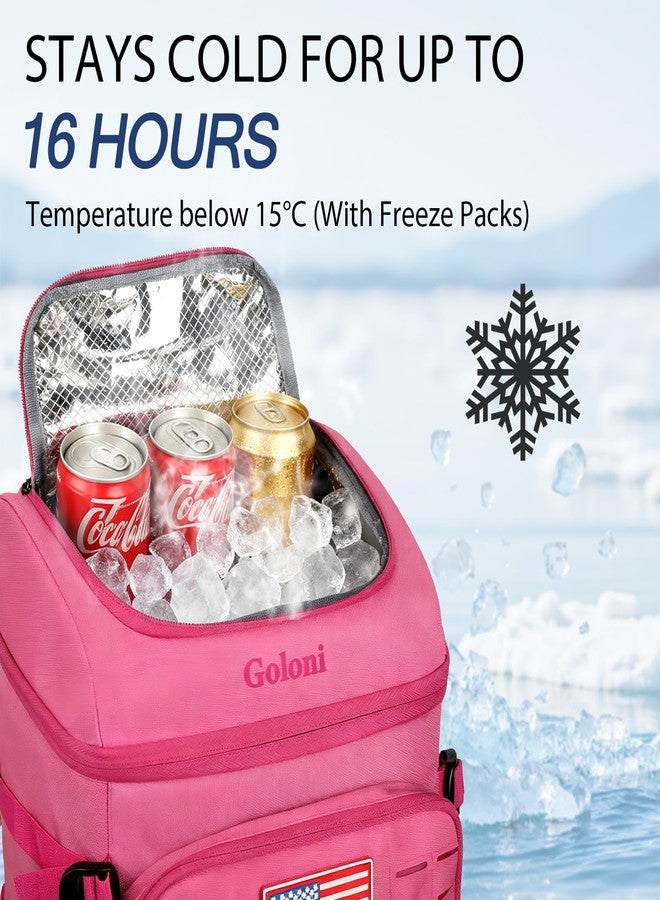 Goloni Cooler Backpack, 30 Can Backpack Cooler 4-Sided Cold Retention Technology, Lightweight & Hands-Free for Beach, Camping, Hiking, and Tailgating - Image 2