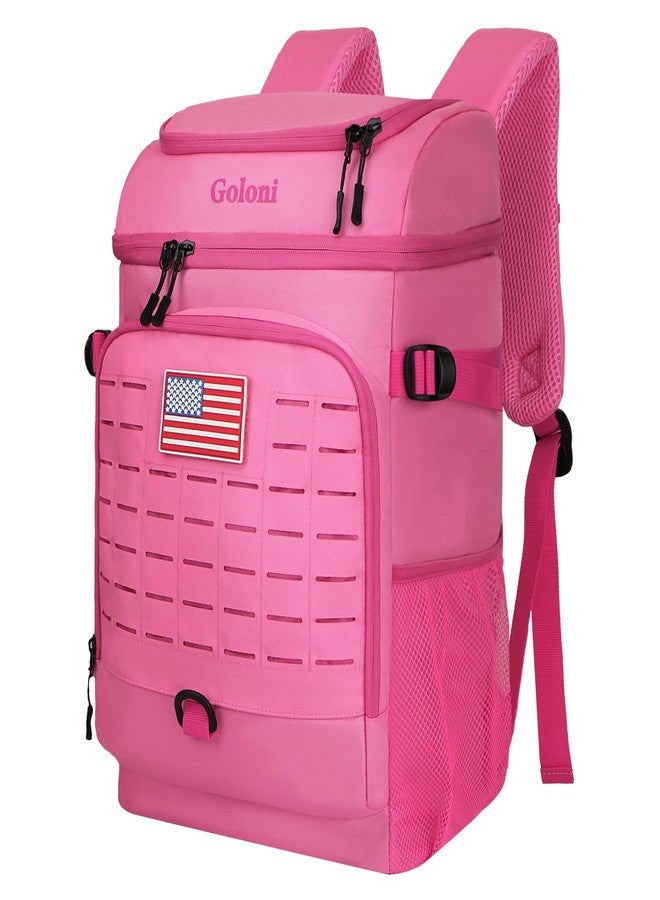 Goloni Cooler Backpack, 30 Can Backpack Cooler 4-Sided Cold Retention Technology, Lightweight & Hands-Free for Beach, Camping, Hiking, and Tailgating - Image 1
