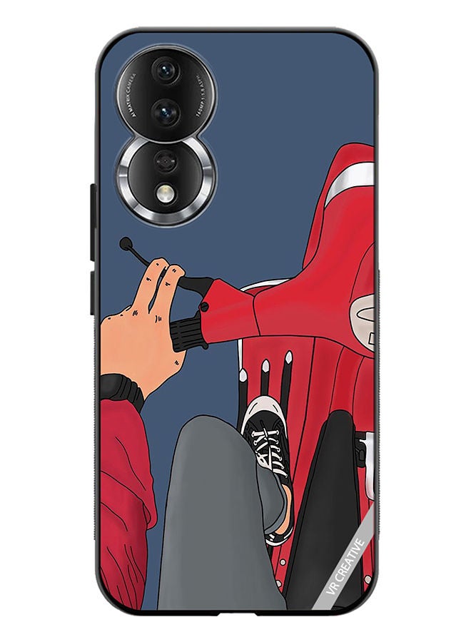 VR CREATIVE Protective Case Cover For Honor 80 Cool Bike Design Multicolour - Image 1