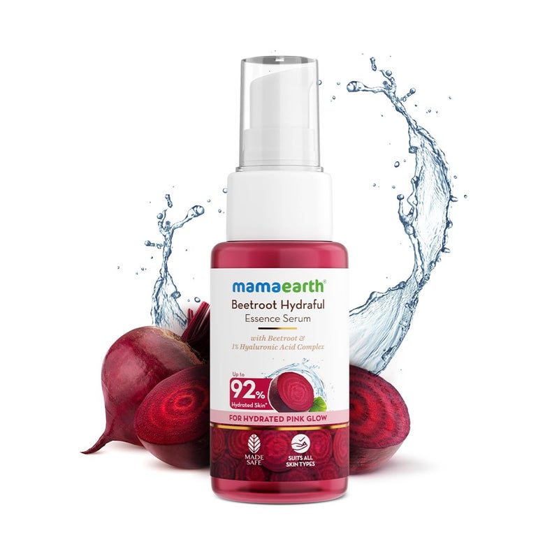 Mamaearth Mamaearth Beetroot Hydraful Essence Serum 50 ml For Hydrated Pink Glow with Beetroot 1 Hyaluronic Acid Complex Face Serum Upto 92 Instant Hydration For Daily Smooth  - Image 2