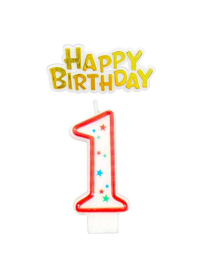 erorex Colorful Numerical Candle #1 - Image 1