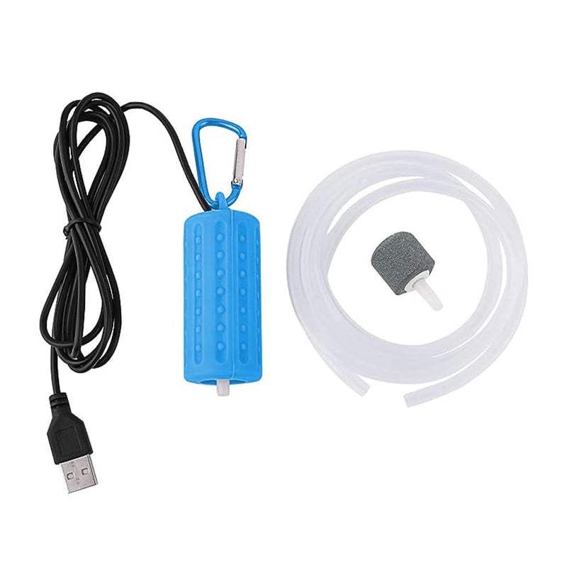 TOMVAES USB Fish Tank Air Pump-Aquarium Quiet Oxygen Pump, Portable Mini USB Aquarium Fish Tank Oxygen Air Pump for Aquarium, Fish Tank, Fishing