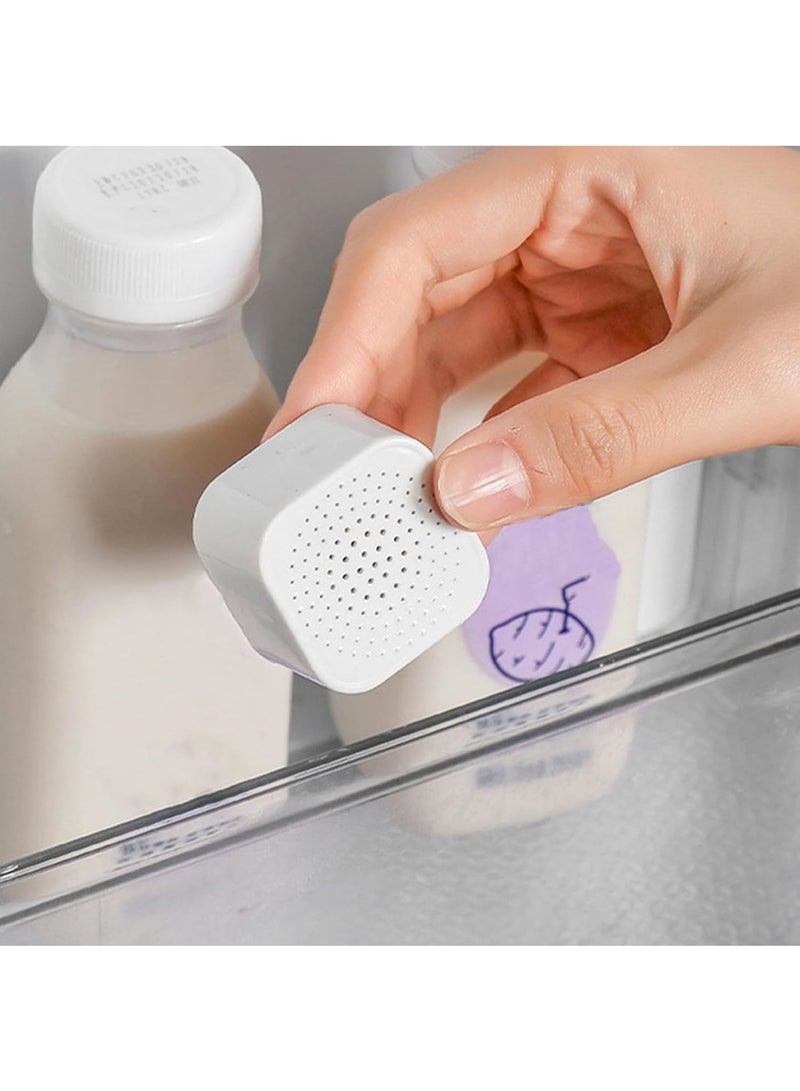 KASTWAVE Refrigerator Deodorizer, 6 Pack Fridge Deodorizer with Activated Charcoal, Stickable Odor Absorber and Replaceable Carbon Box for Kitchens, Closets, Wardrobes, and Refrigerators  - Image 3