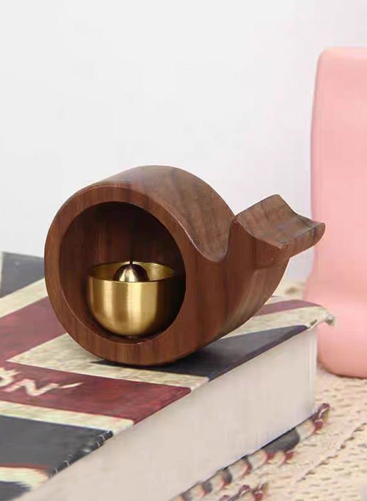 جرس باب خشبي مغناطيسي على شكل حوت، ديكور تذكيري للمدخل، جرس موسيقي إبداعي للاحتفال بالمنزل الجديد، ديكور جرس باب الثلاجة - Image 5