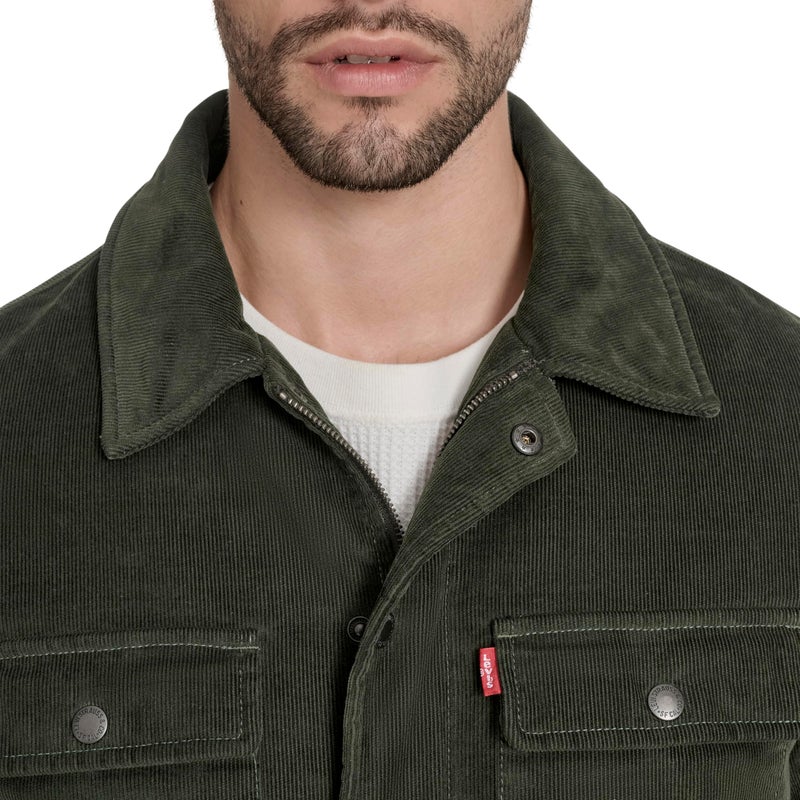 Levi's Men's Corduroy Shirt Jacket, Duffle Bag Green Filled, X-Large - Image 2
