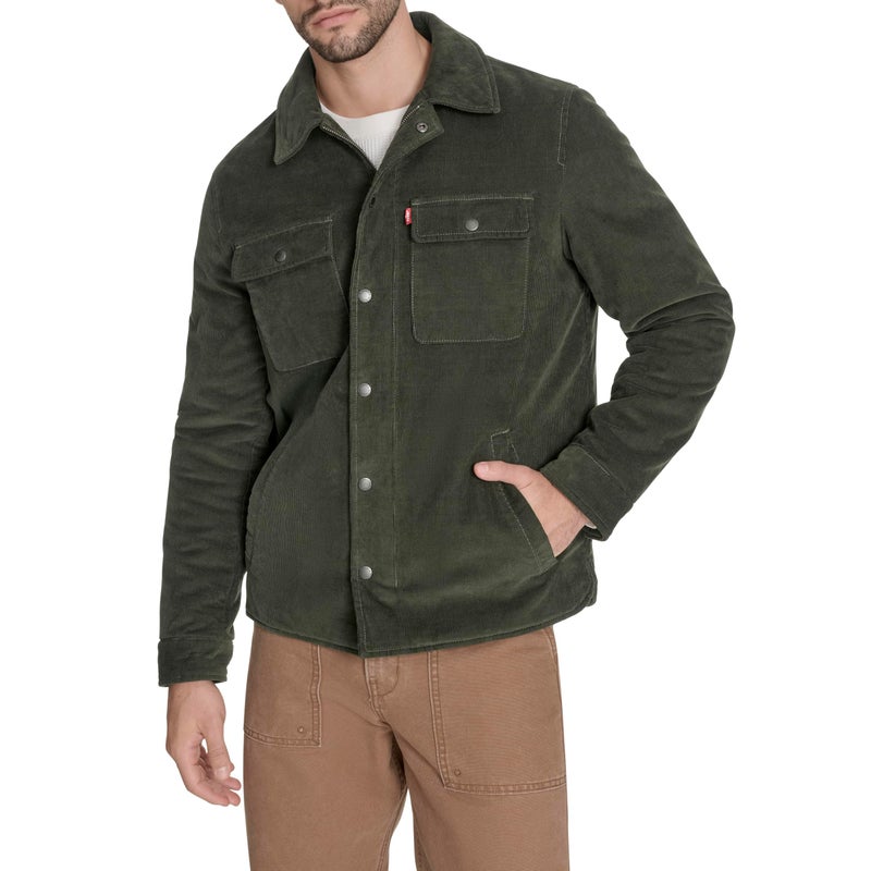 Levi's Men's Corduroy Shirt Jacket, Duffle Bag Green Filled, X-Large - Image 1