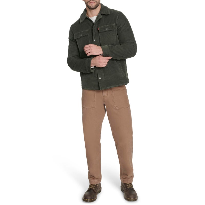 Levi's Men's Corduroy Shirt Jacket, Duffle Bag Green Filled, X-Large - Image 5