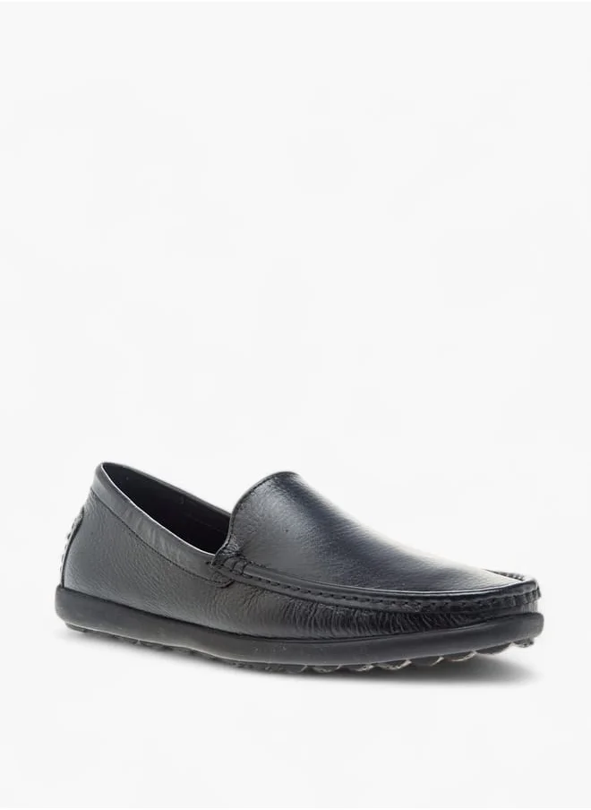 LBL by Shoexpress Men Textured Slip-On Loafers