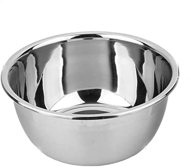 meleg otthon Stainless Steel Bowl65T Salad BowlMetal BowlsStainless Steel BasinHeavy Duty Deeper Edge Mirror Finish Dishwasher Safe Bowl XL