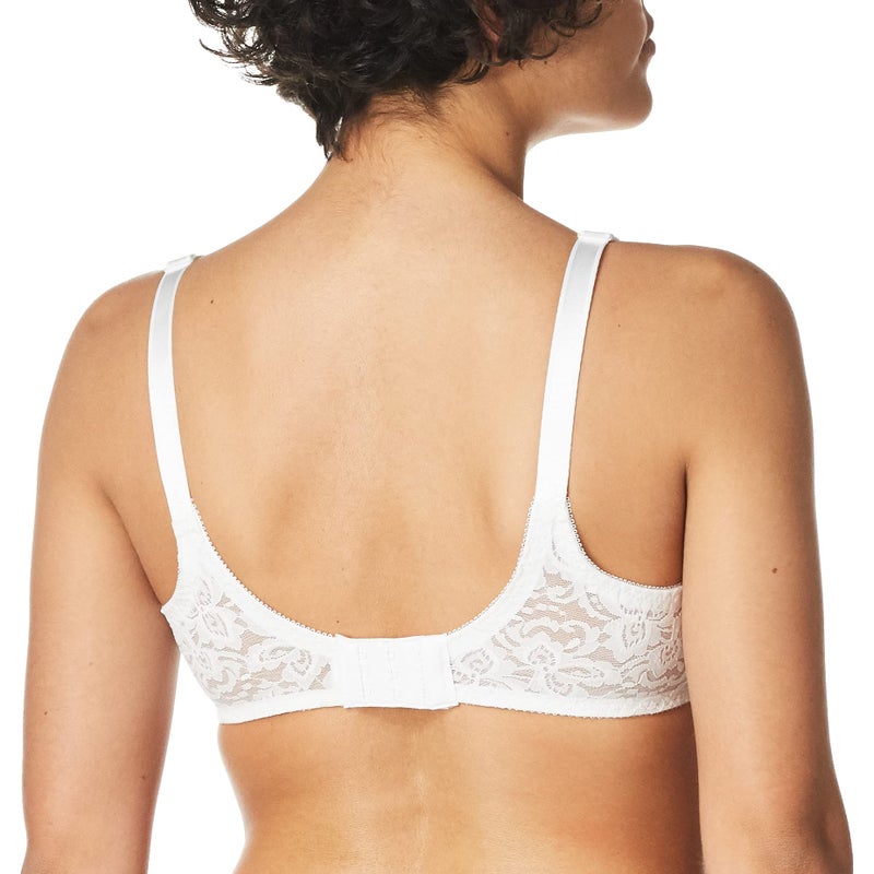 Bali Designs Women's Lace and Smooth Underwire Bra, White, 42C - Image 3