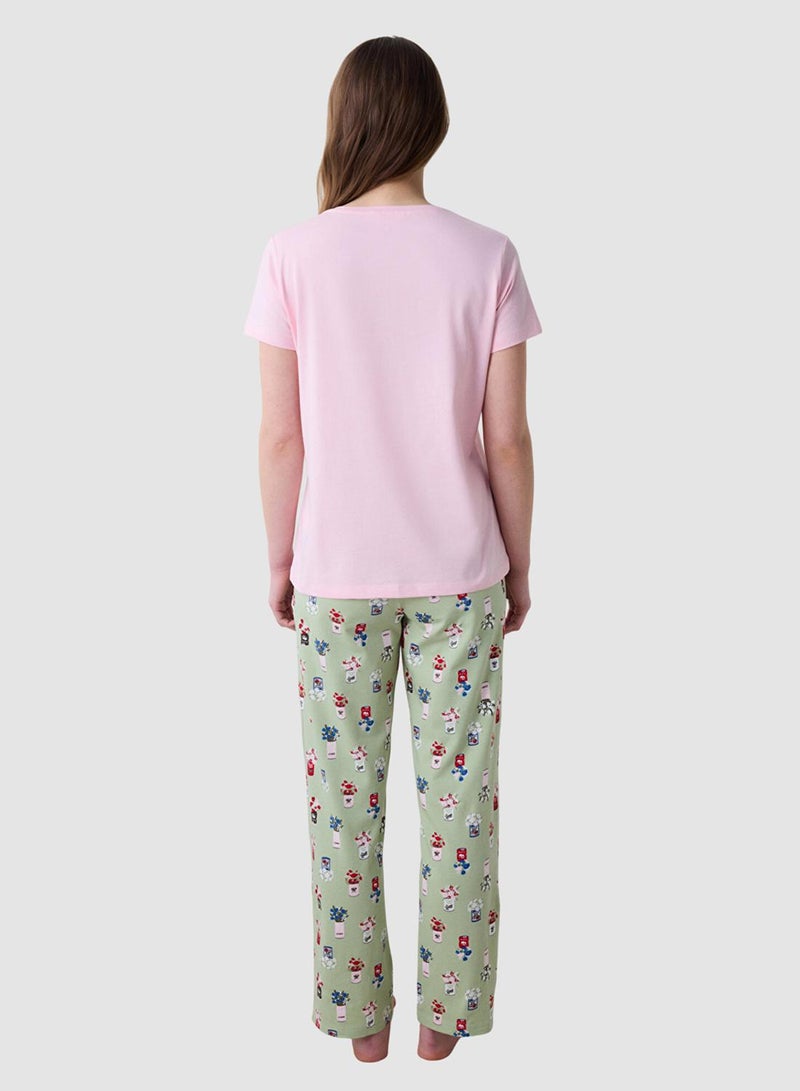Penti Floral Cotton Pyjama Set - Image 2