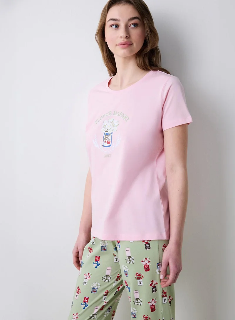 Penti Floral Cotton Pyjama Set