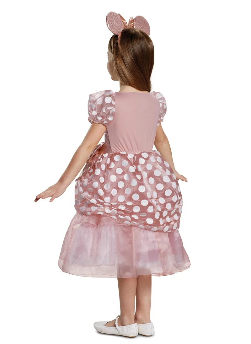 بارتي سينتر Child Disney Minnie Mouse Rose Gold Deluxe Costume, Dress for Girls