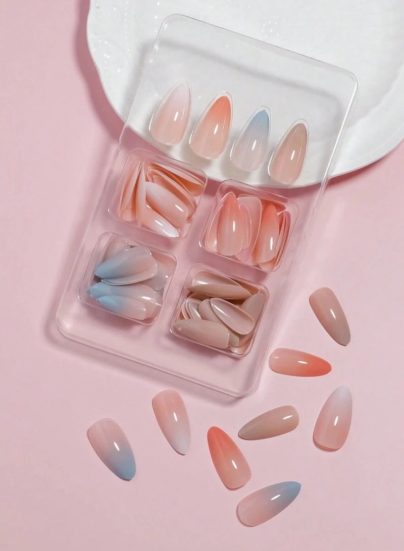 96-Piece Removable False Nail Set In 4 Different Colors - Image 2