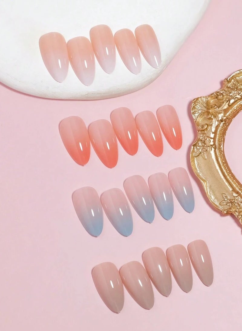 96-Piece Removable False Nail Set In 4 Different Colors - Image 3