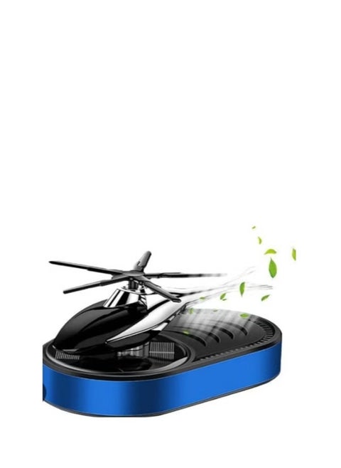 Solar-Powered Rotating Helicopter Car Air Freshener – Dashboard Fragrance Diffuser – Blue