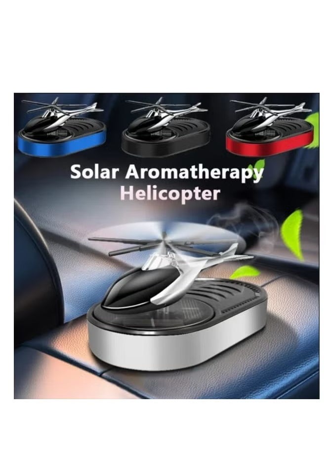 Genaric - Solar-Powered Rotating Helicopter Car Air Freshener – Dashboard Fragrance Diffuser – Blue - Image 1