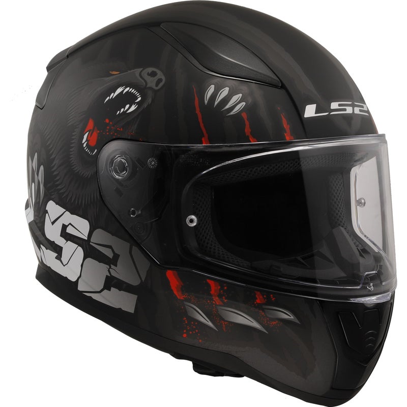 LS2 LS2 Moto Rapid II Claw Integral Helmets Black M - Image 2