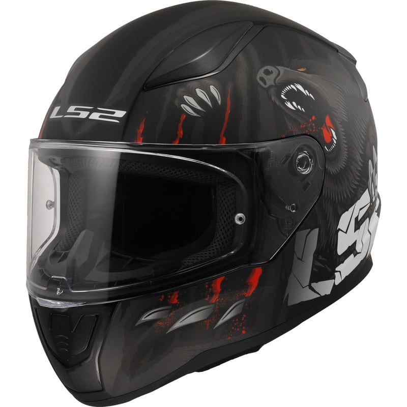 LS2 LS2 Moto Rapid II Claw Integral Helmets Black M - Image 1