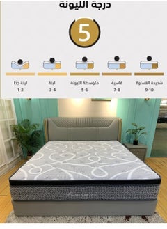 SMART HOME Multi-layer bed mattress with high density sponge texture, 12-layer medical mattress made of memory foam, 200 cm long, 120 cm wide and 30 cm high  - Image 4