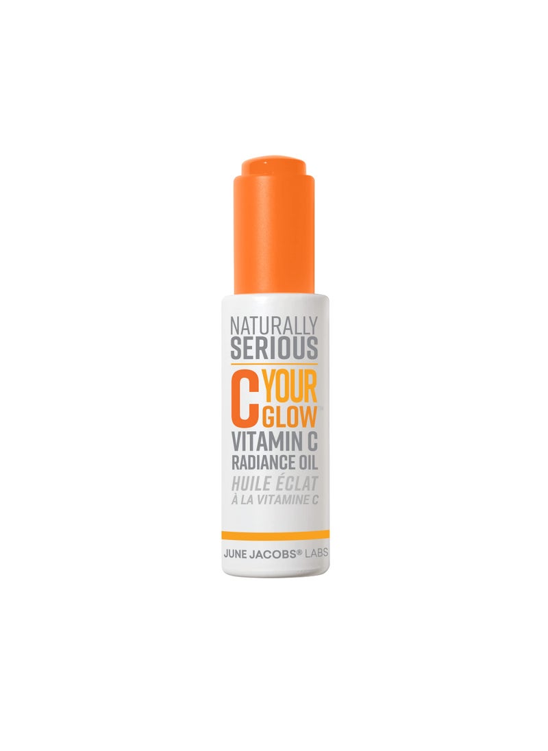 NATURALLY SERIOUS - Naturally Serious | C Your Glow Vitamin C Radiance Oil, Vitamin C Oil For Face, Brightening Facial Oil, Skincare For Glowy Skin, Vegan Skincare, Cruelty-Free Skincare - Image 1
