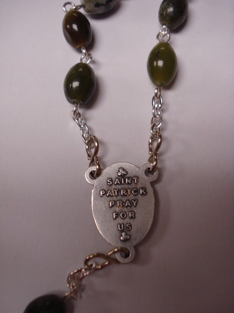 DOGNNAK Oval Beaded Rosary Made of Genuine Connemara Marble - Image 4