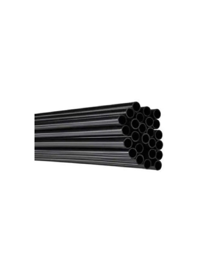 أنبوب بلاستيكي أسود من PVC - قطر 25 مم - متين ومرن - مثالي للري والسباكة والأنظمة الكهربائية - مقاوم للعوامل الجوية والأشعة فوق البنفسجية - طول 1 متر