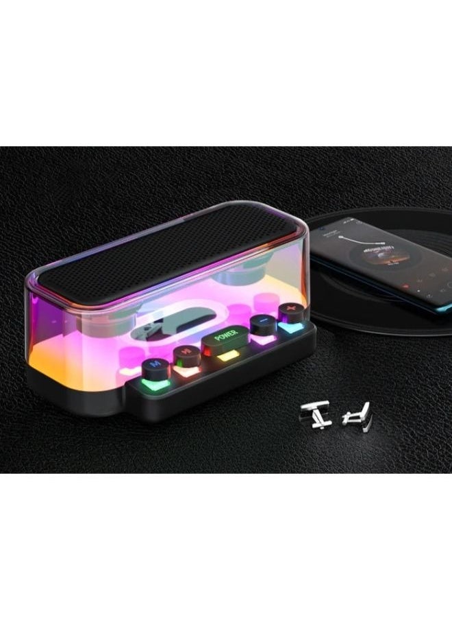 Davin New 2023 Bluetooth Speaker With Mechanical Keyboard Buttons  - Image 2