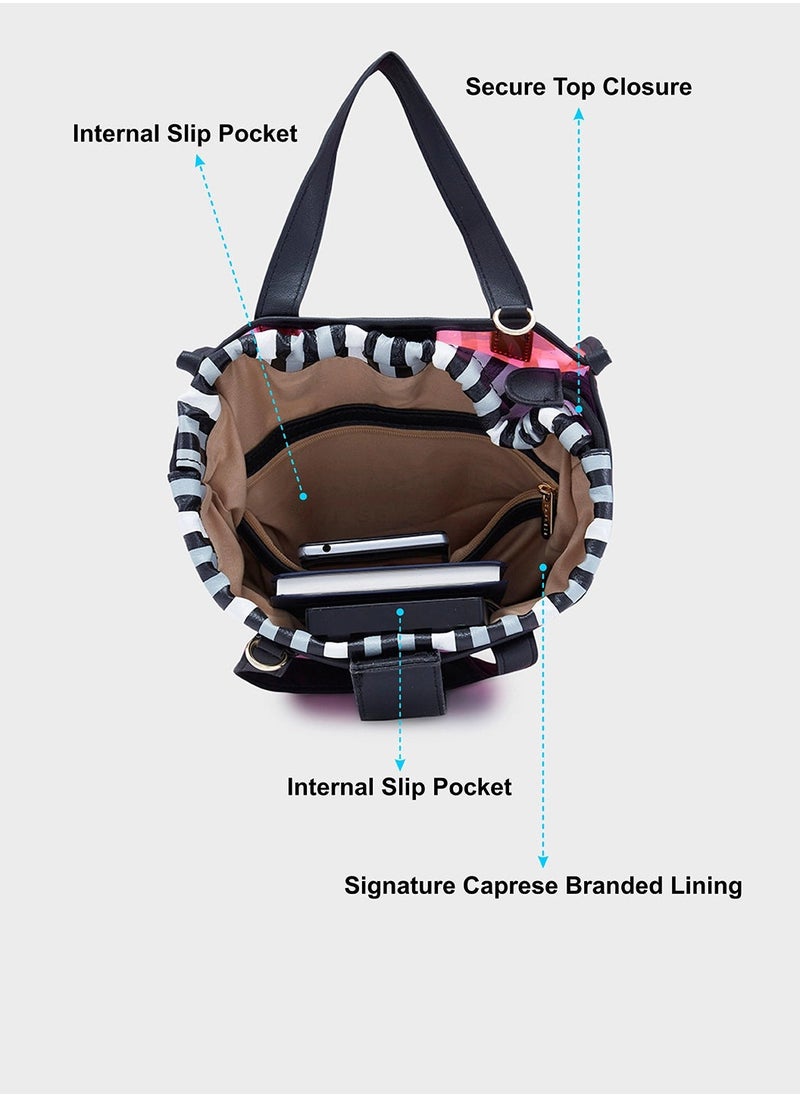 CAPRESE - CAPRESE-JOSIE TOTE SMALL PLASTIC PINK - Image 1