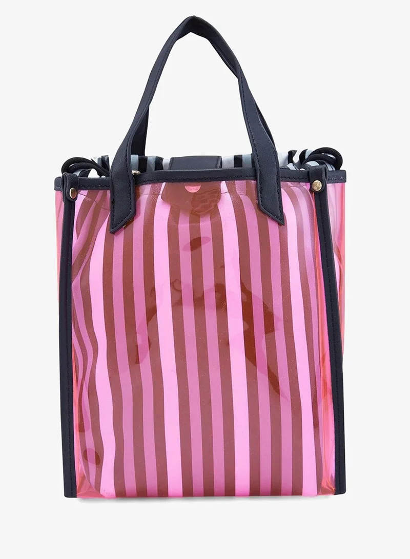 CAPRESE Small CAPRESE-JOSIE TOTE SMALL PLASTIC PINK for Women | Best Price UAE