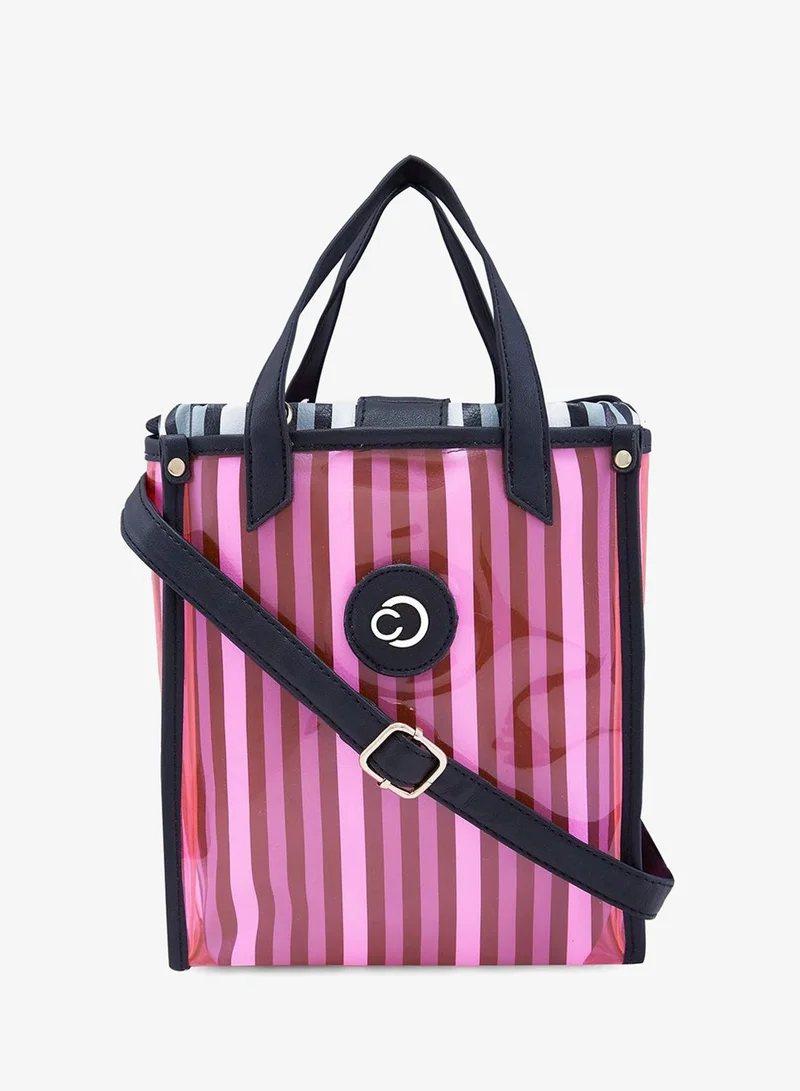 CAPRESE Small CAPRESE-JOSIE TOTE SMALL PLASTIC PINK for Women | Best Price UAE