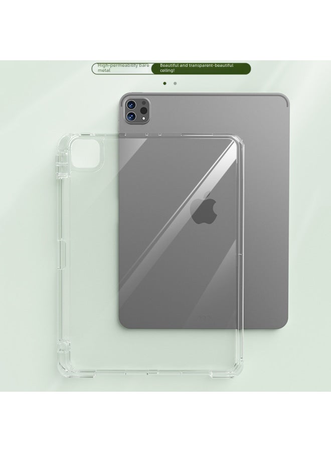 Suitable For Apple IPadPro5 11 Inch Protective Cover Air13 Pull Split Horizontal And Vertical 10 Transparent Case With Pen Slot-Color:Distinguished Black-Vertical And Horizontal 2 ]-Applicable Model:Air13(m2/m3)/pro56 12.9inch