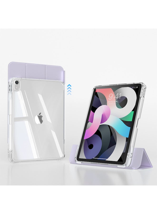 Suitable For Apple IPadPro5 11 Inch Protective Cover Air13 Pull Split Horizontal And Vertical 10 Transparent Case With Pen Slot-Color:Distinguished Black-Vertical And Horizontal 2 ]-Applicable Model:Air13(m2/m3)/pro56 12.9inch