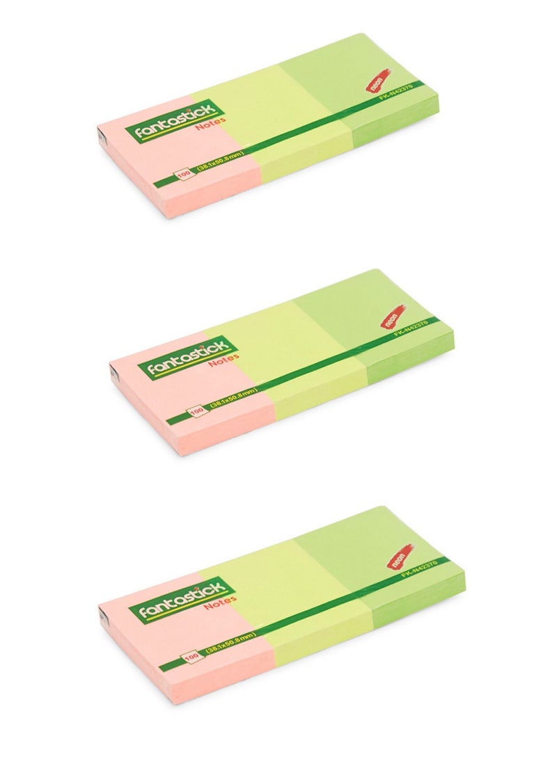 فانتاستيك 100 قطعة من الورق 3 ألوان، عبوة من 3 قطع - Image 1