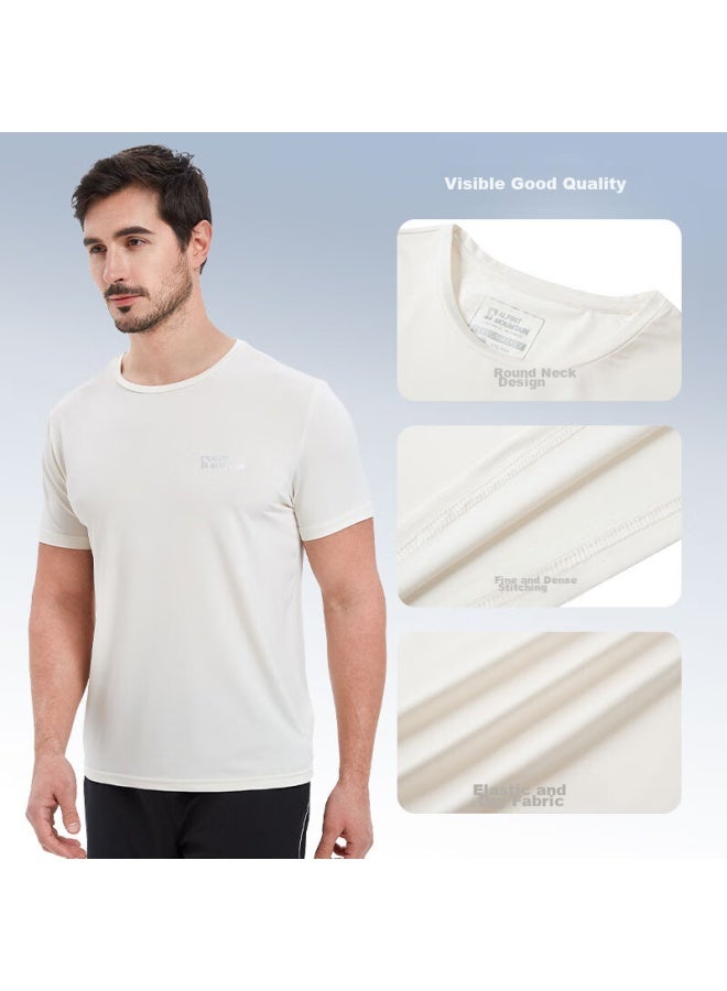 Alpint Mountain 3m Technology Quick-dry Men's Short-sleeve T-shirt, Elastic Breathable Outdoor Quick-dry Shirt For Women, Summer Sports - Image 3